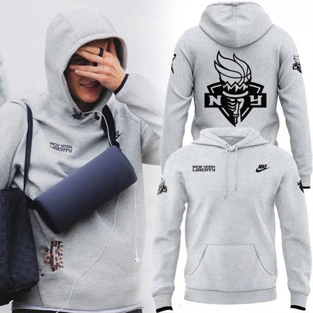 New York Liberty 2025 x Nike Grey Special Hoodie Father's Day Gifts