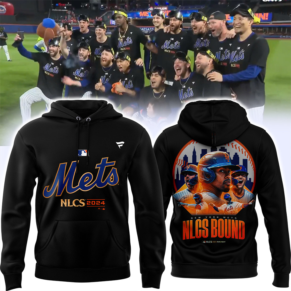 New York Mets Fanatics Black 2024 National League Division Champions Hoodie Gifts For Him