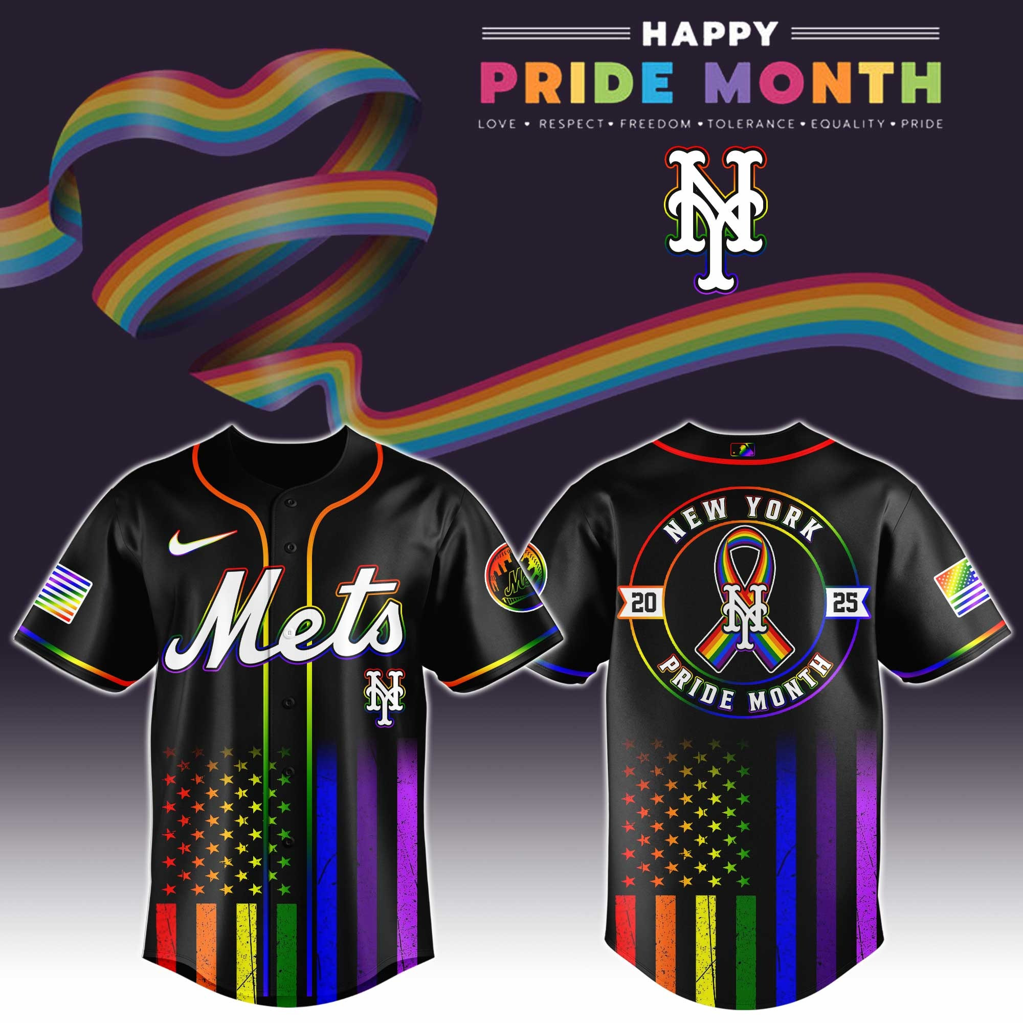 New York Mets Special Pride Month Jersey Cool Baseball Gifts