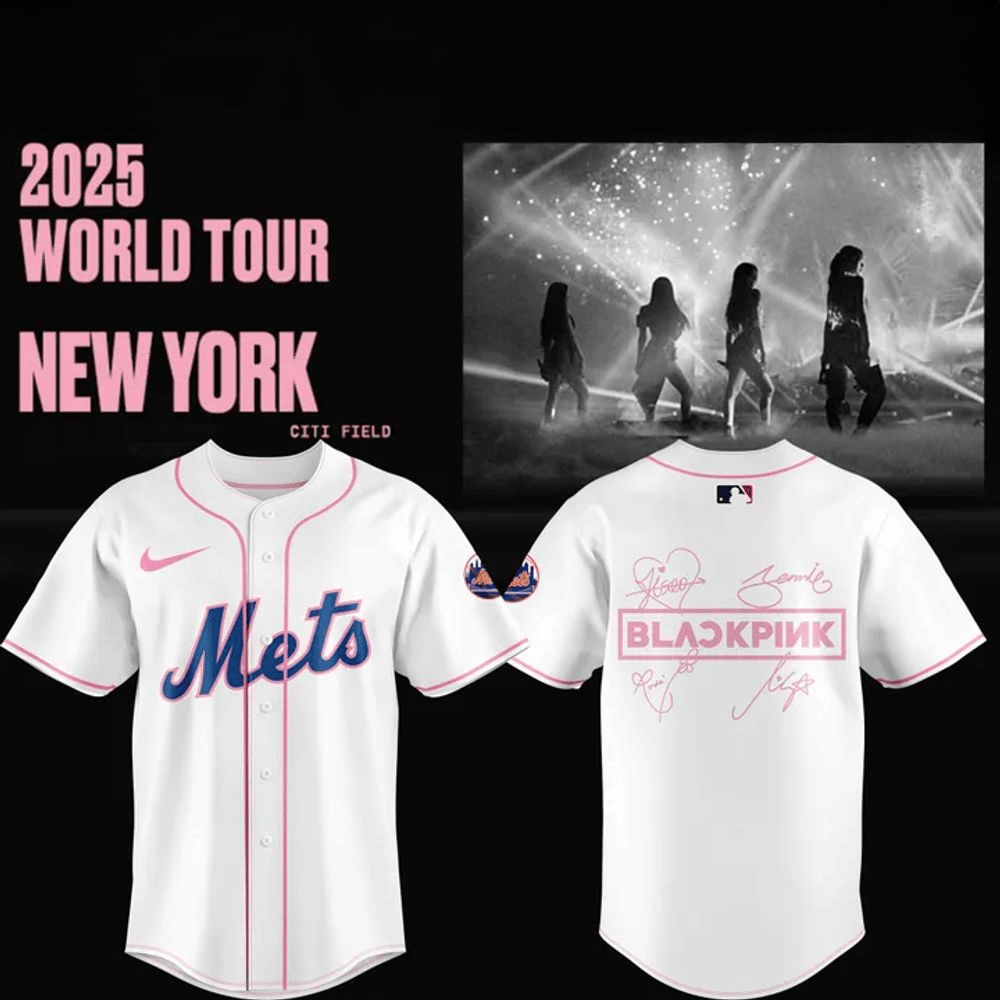 New York Mets x Blackpink Deadline World Tour Jersey 2025 New York Mets Merch Husband Gifts