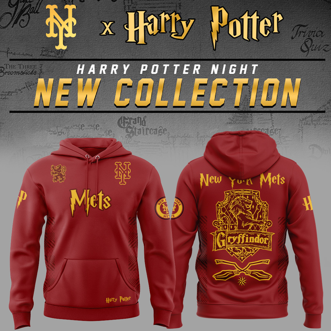 New York Mets X Harry Potter Night Gryffindor House Hoodie Best Gifts For Harry Potter Fans