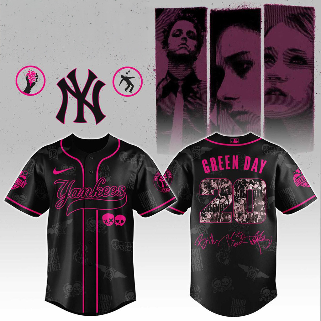 New York Yankees X Green Day 20 Years Of American Idiot 2025 Jersey