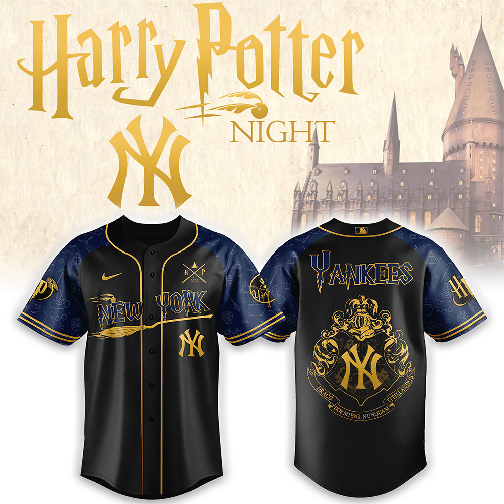 New York Yankees x Harry Potter Night Heritage Jersey Cool Baseball Gifts