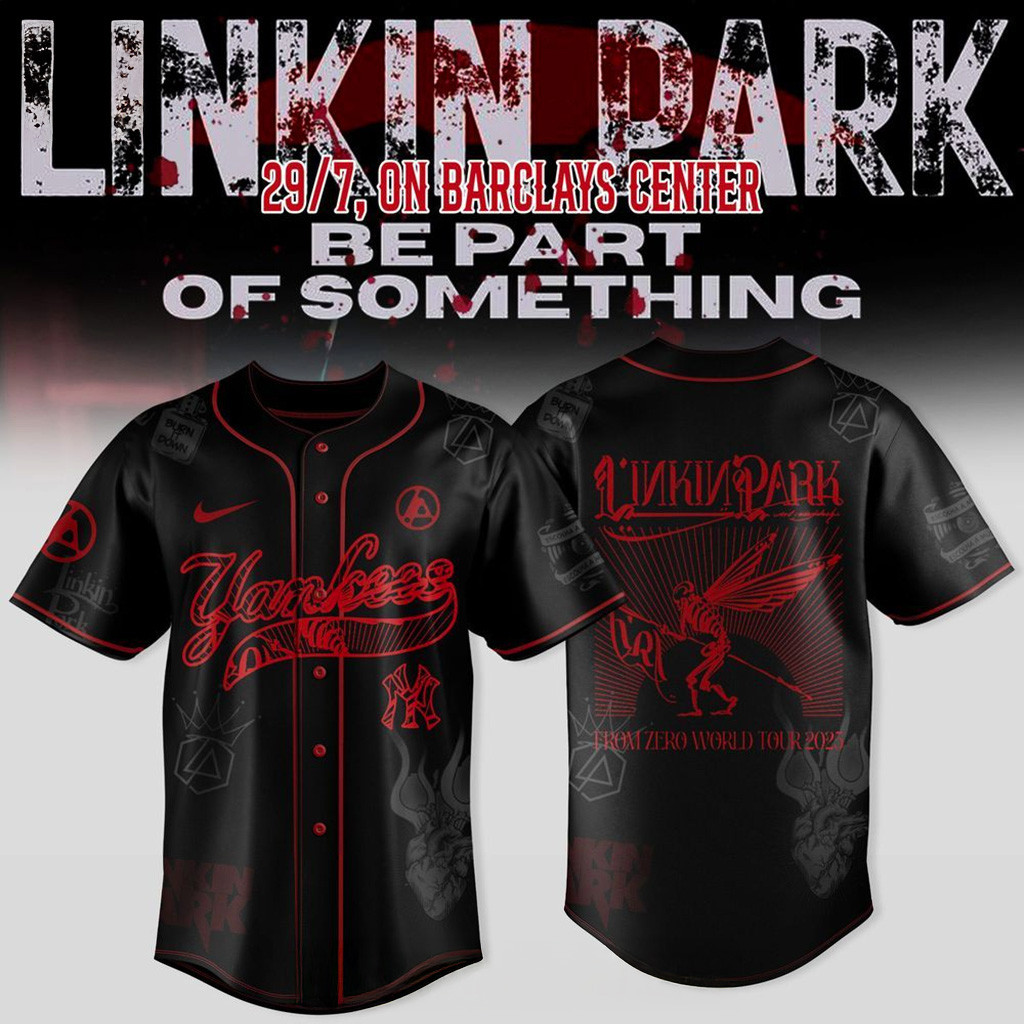 New York Yankees X Linkin Park From Zero World Tour 2025 Jersey Yankees Merch Gifts For Him