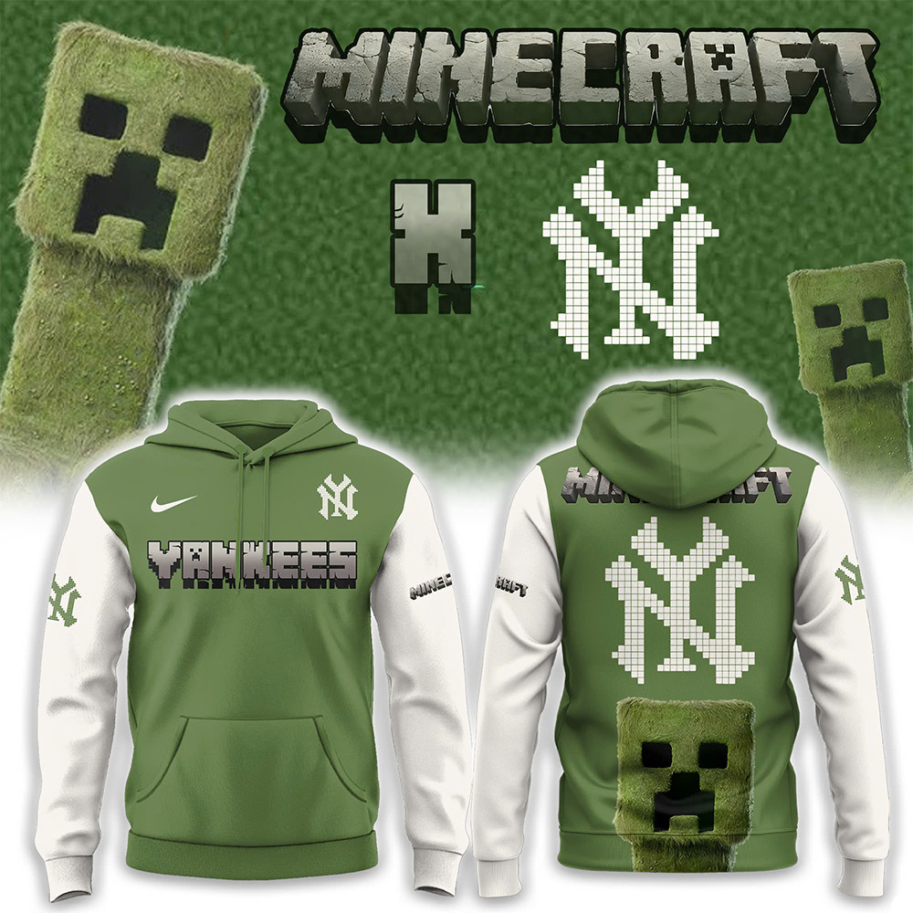 New York Yankees x MineCraft 2025 Hoodie Baseball Player Gift Ideas