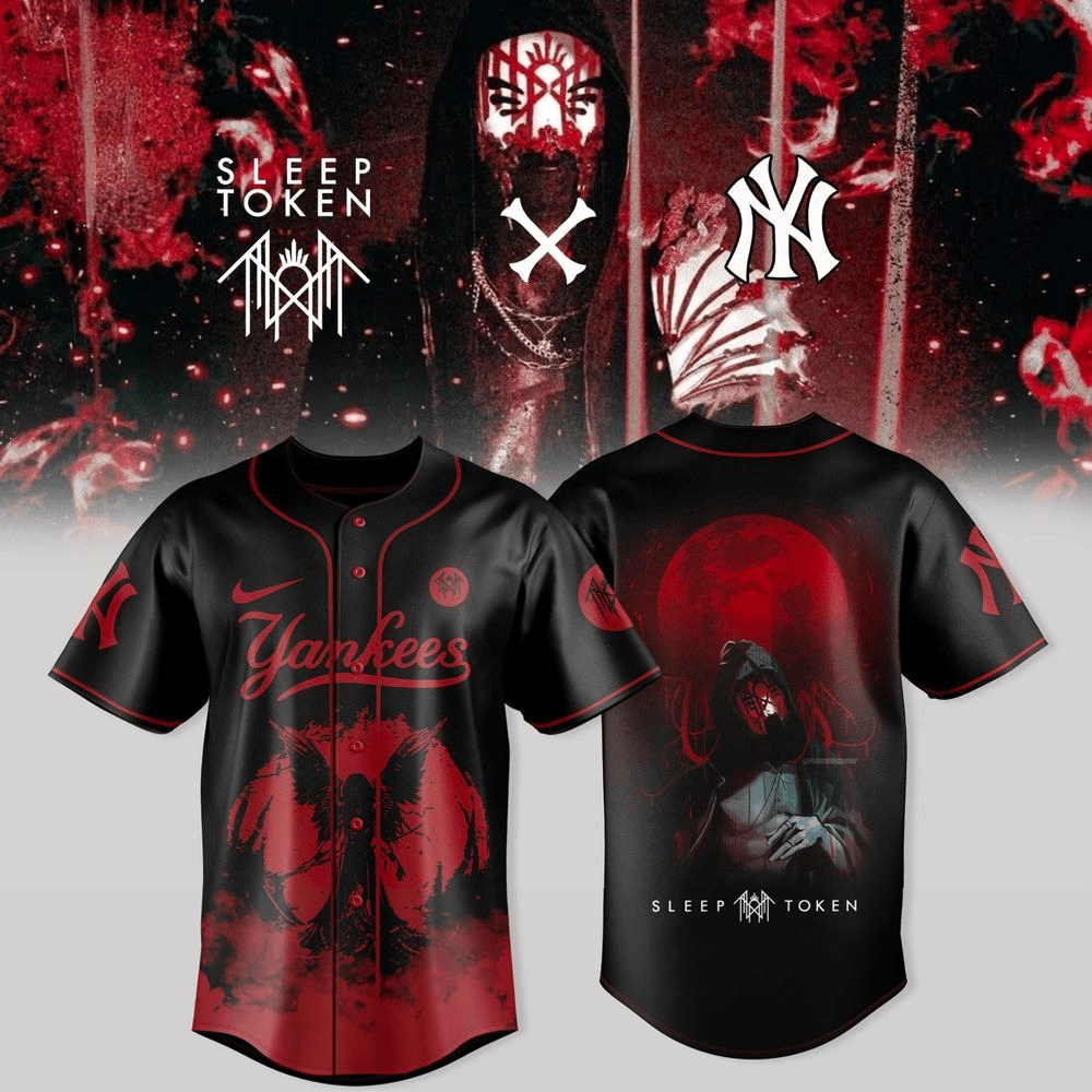New York Yankees X Sleep Token Even In Arcadia Tour Baseball Jersey Yankees Merch