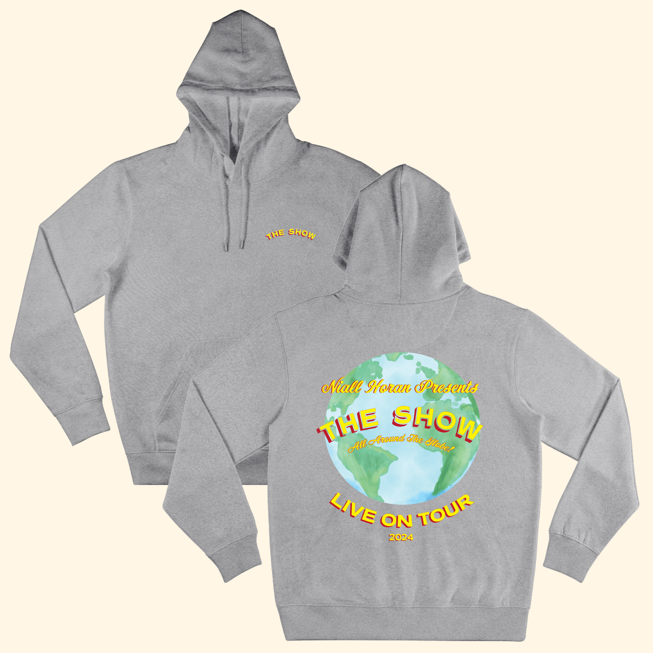 Niall Horan Hoodie Niall Horan Merch The Show World Tour Grey Hoodie Mother's Day Gifts For Sister