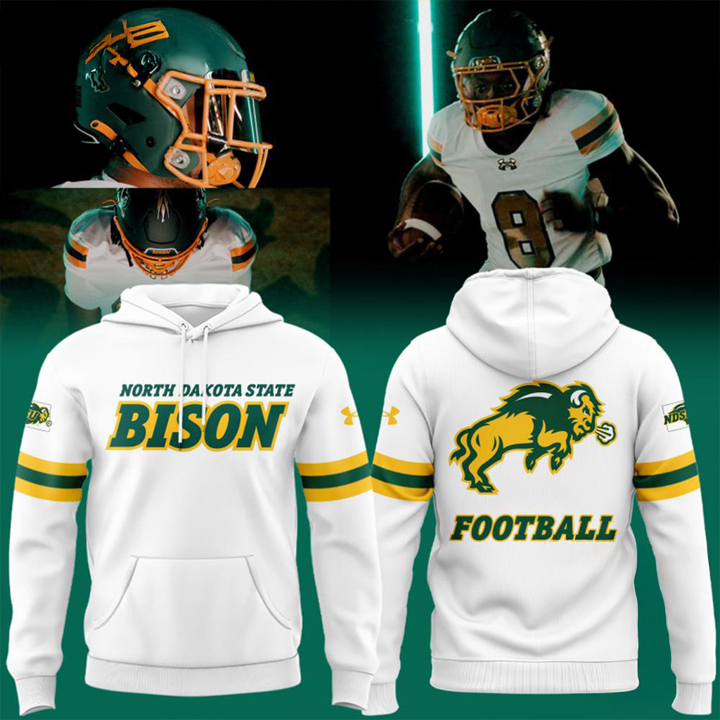 North Dakota State Bison Football 2025 New Uniform Hoodie Presents For Football Fans