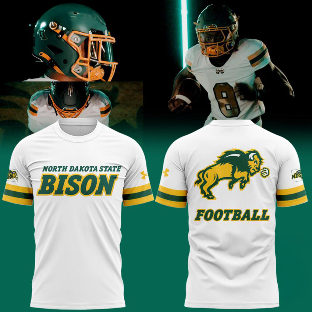 North Dakota State Bison Football 2025 New Uniform T-Shirt Presents For Football Fans
