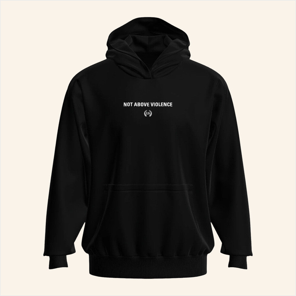 Not Above Violence Hoodie Leo Skepi Merch Present For Husband BFF Birthday Gifts