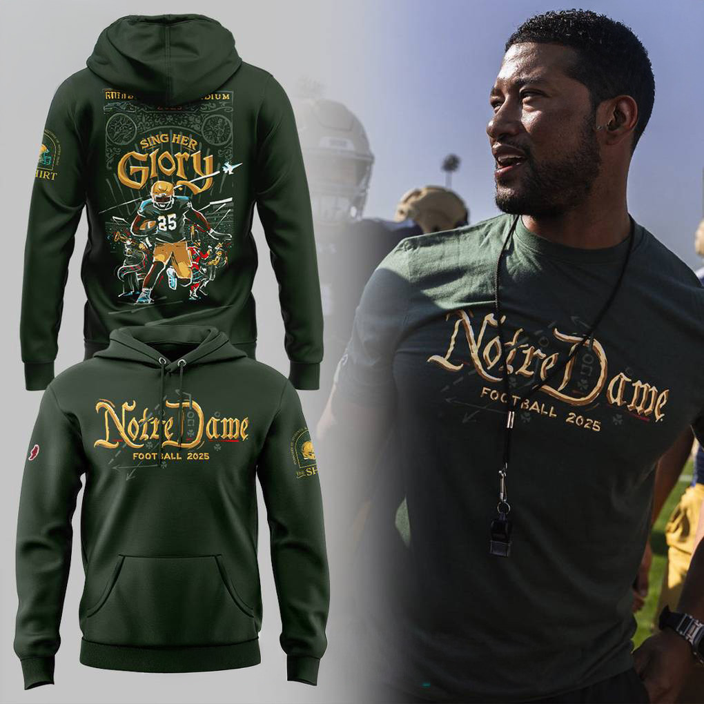 Notre Dame Fighting Irish New Season 2025 Hoodie Fan Merch Gift Ideas For Football Lovers