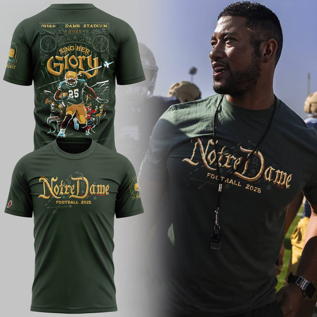 Notre Dame Fighting Irish New Season 2025 Shirt Fan Clothing Best Gift For Football Lovers