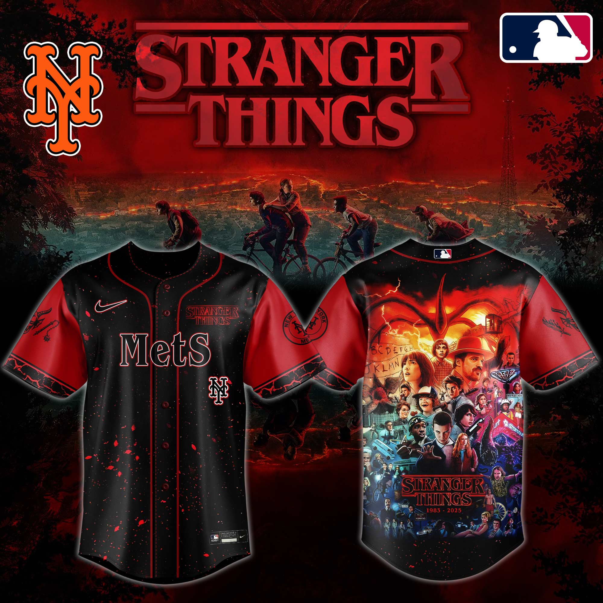 Ny Mets X Stranger Things Jersey 2025 Best Gifts For Baseball Fans