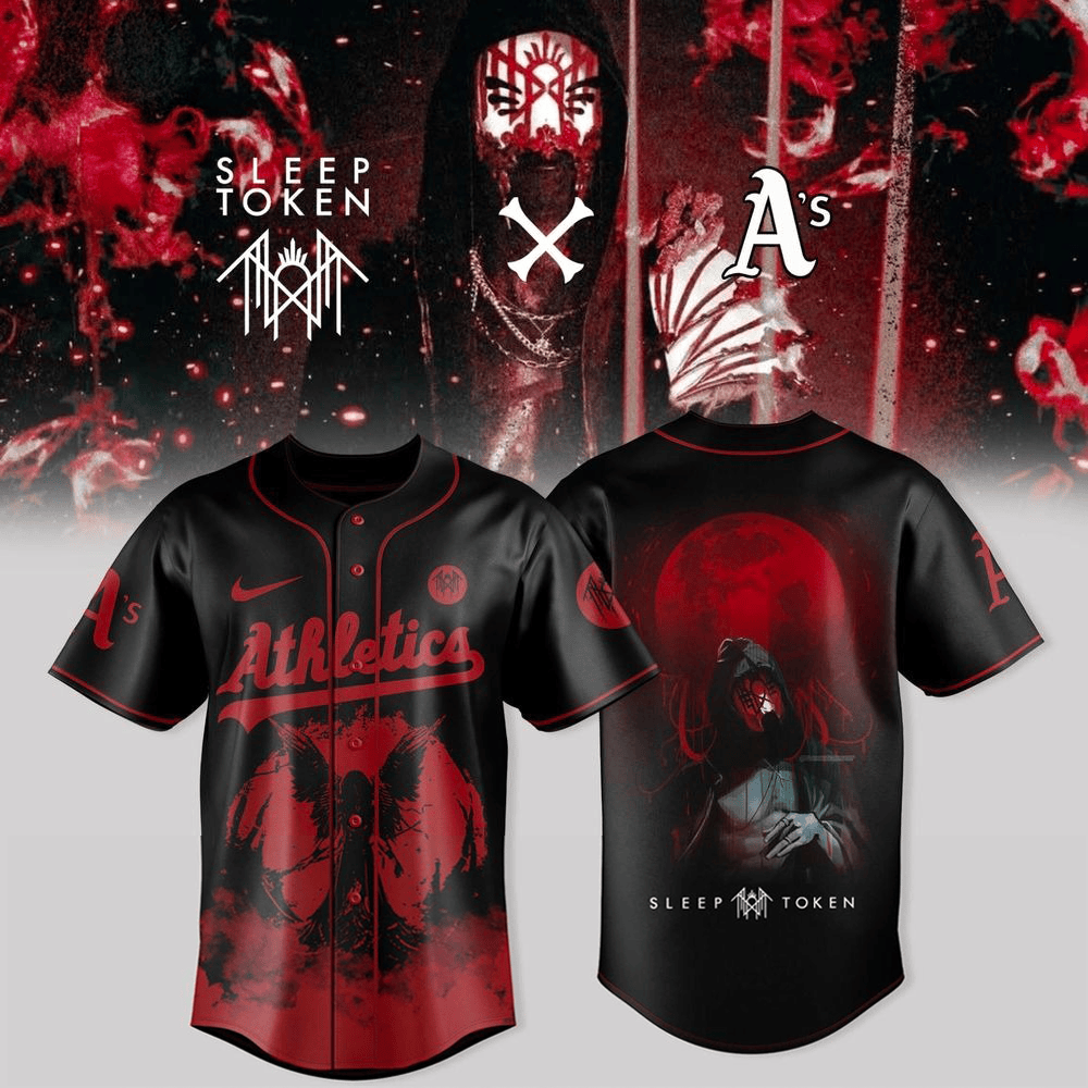 Oakland Athletics X Sleep Token Even In Arcadia Tour Merch Baseball Jersey Athletics Merch