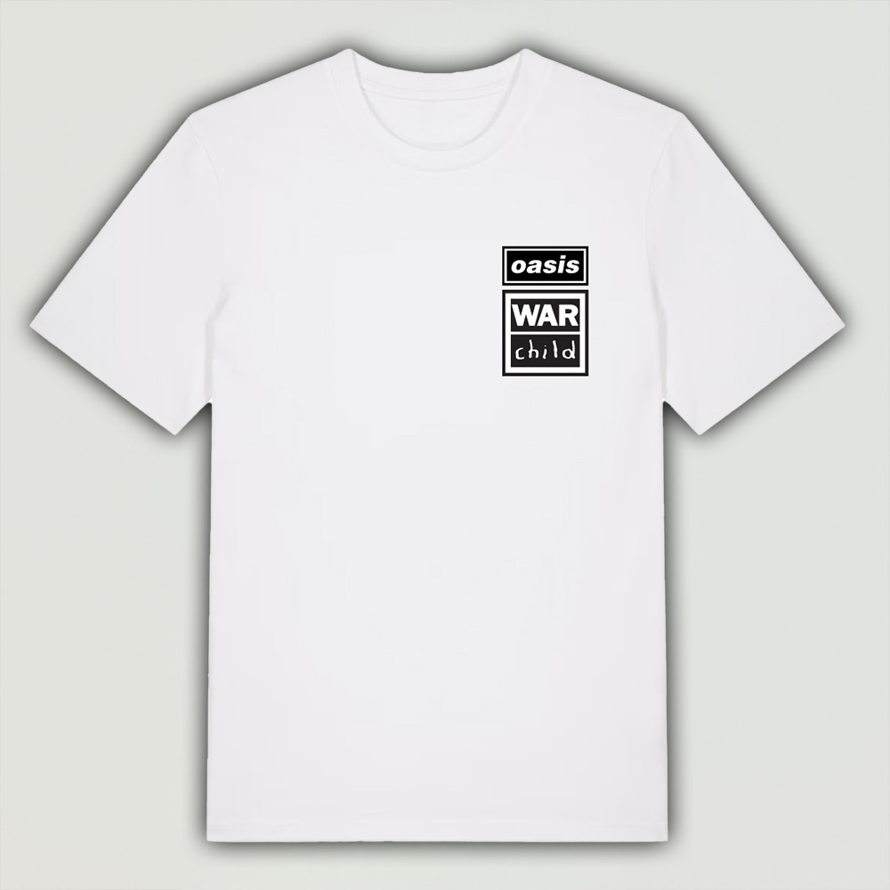 Oasis Live '25 War Child T-Shirt White Classic Unique Present For Him Her