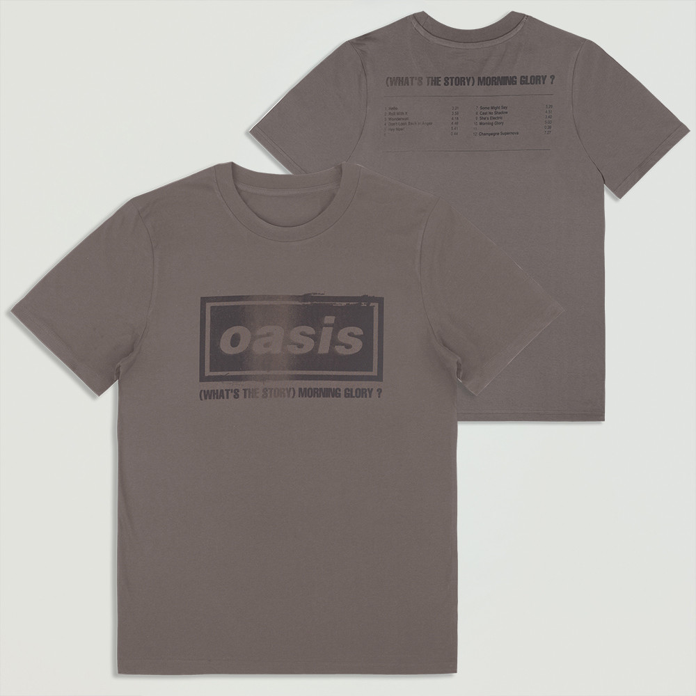 Oasis Live '25 What'S The Story Tracklist Heavyweight T-Shirt Faded Brown Best Gift For Father