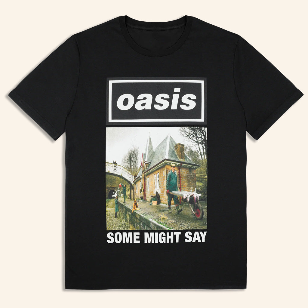 Oasis Merch 2025 Live 25 Some Might Say Cover T-Shirt Black Best Gifts For Brother