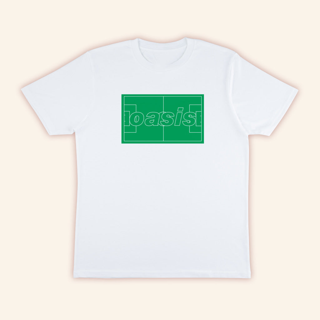 Oasis Merch 2025 Oasis Logo Pitch T-Shirt Best Birthday Gift For Her