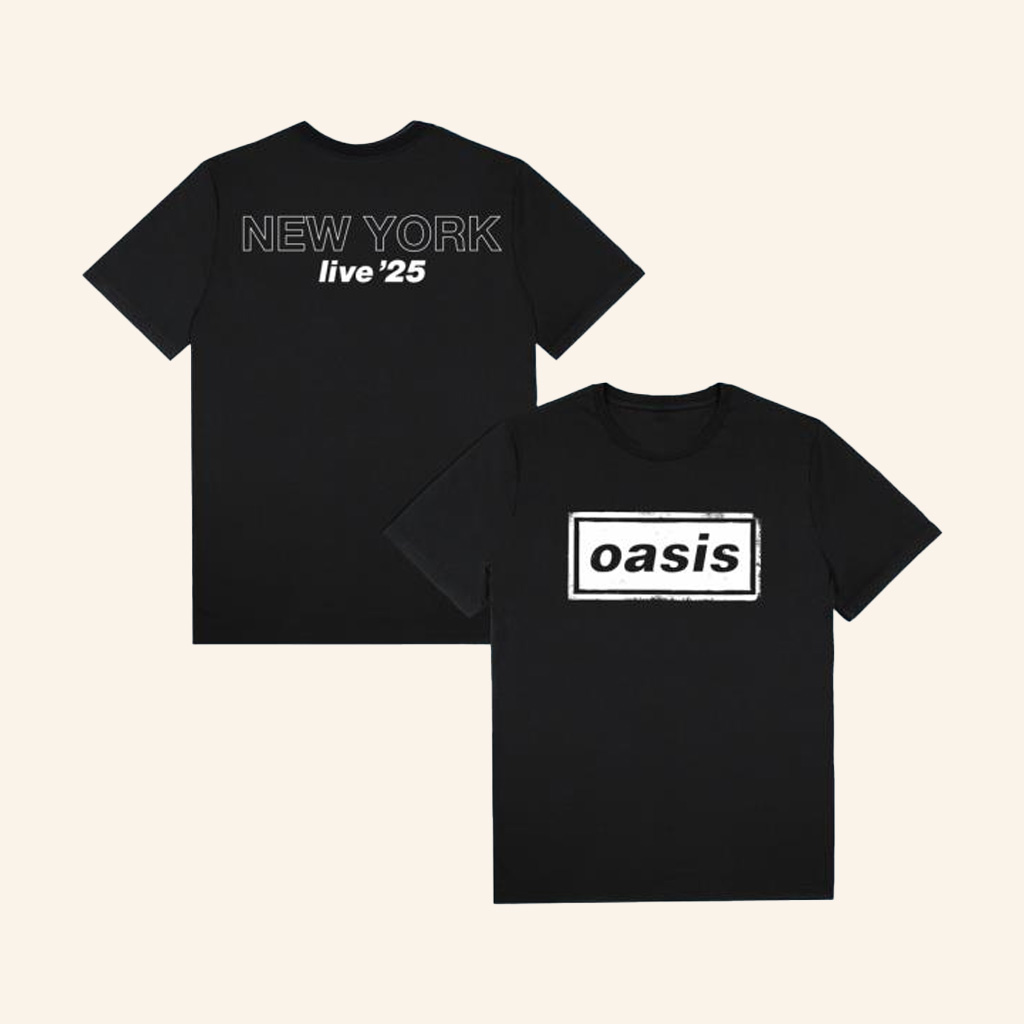 Oasisinet Merch Live 25 New York City T-Shirt Black Birthday Ideas For Husband