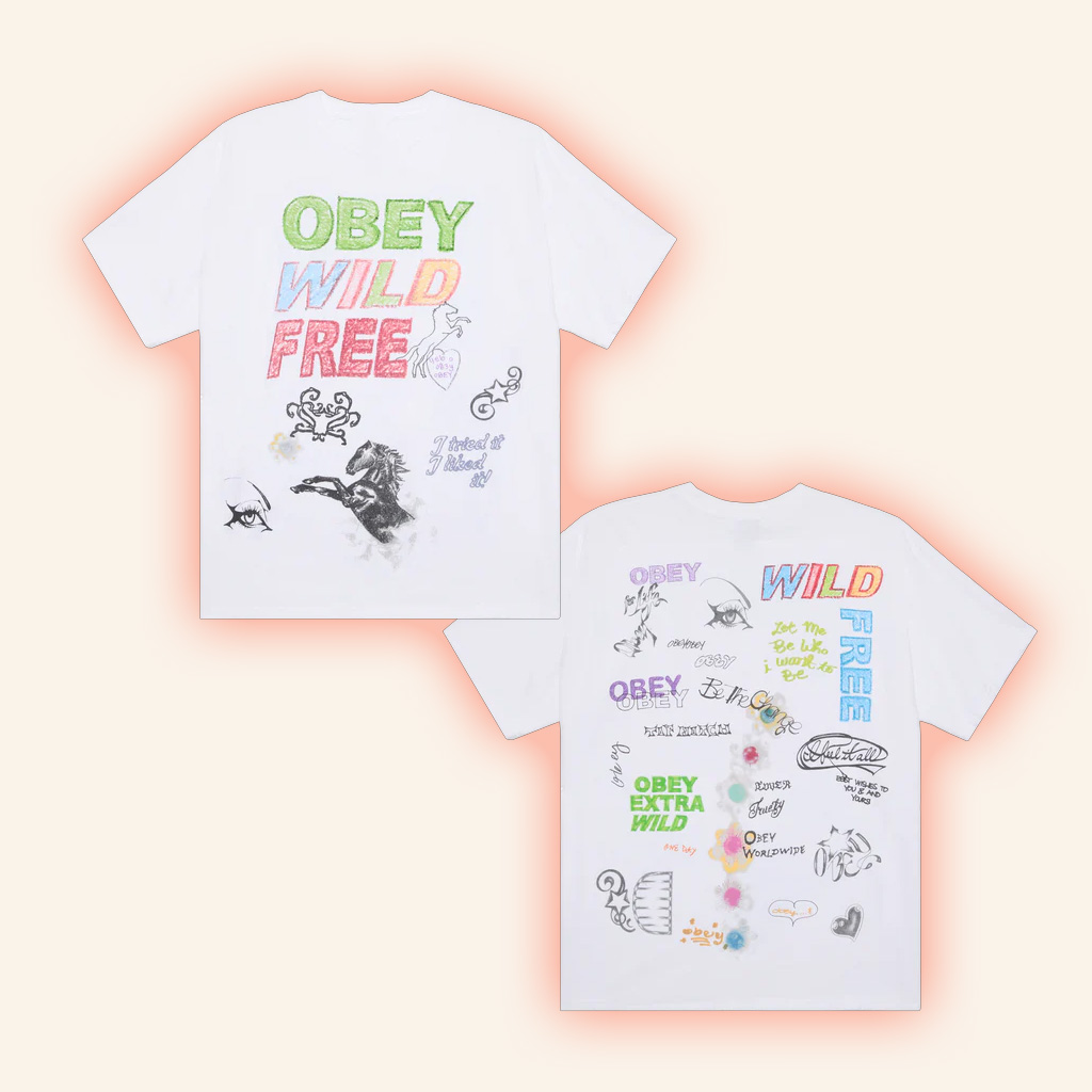 Obey Clothing Merch Wild Free Vintage T-Shirt Birthday Ideas For Friends