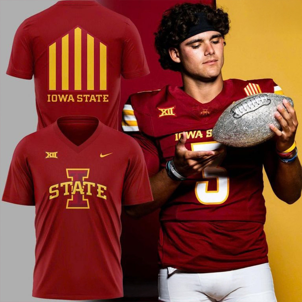 Official Iowa State University Football 2025 T-Shirt Fan Merch Gift Ideas For Dad