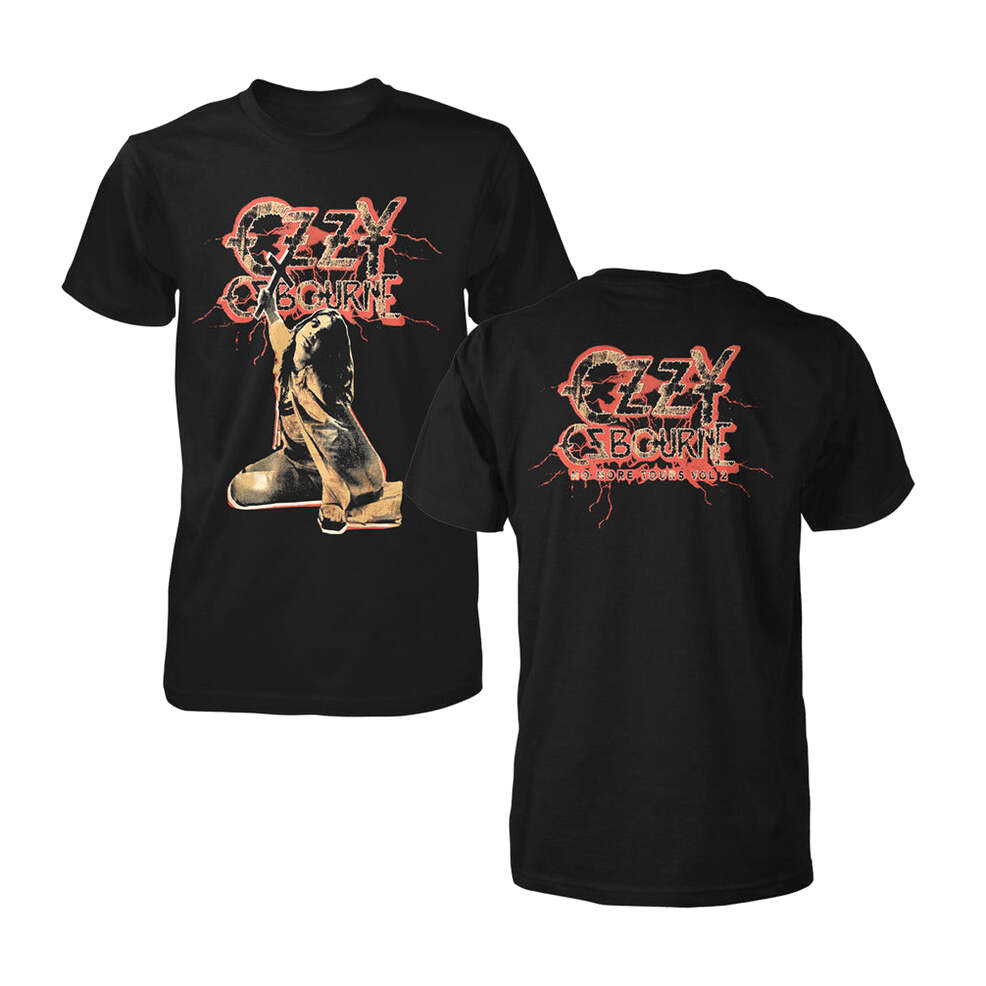 Official Ozzy Osbourne Merch Red Lightning Tourback Tee Ozzy Osbourne Shirt Gifts For Father