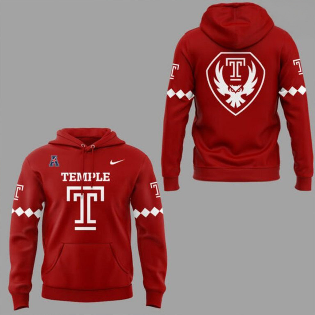 Official Temple Athletics Football New 2025 Hoodie Temple Athletics Merch Gifts For Dad
