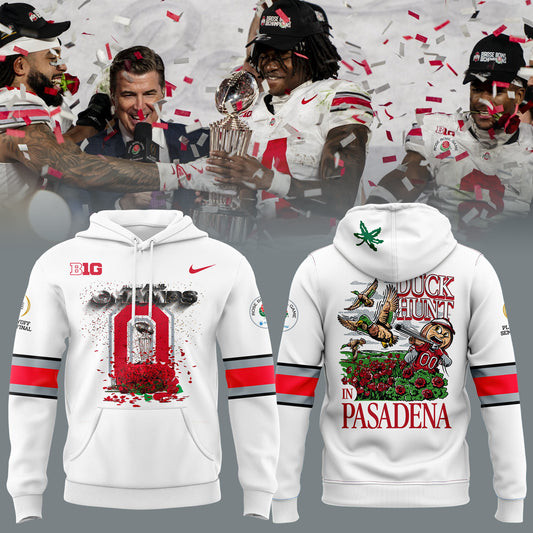 Ohio State Buckeyes College Football Playoff 2025 Rose Bowl Champions Hoodie Football Fan Gifts