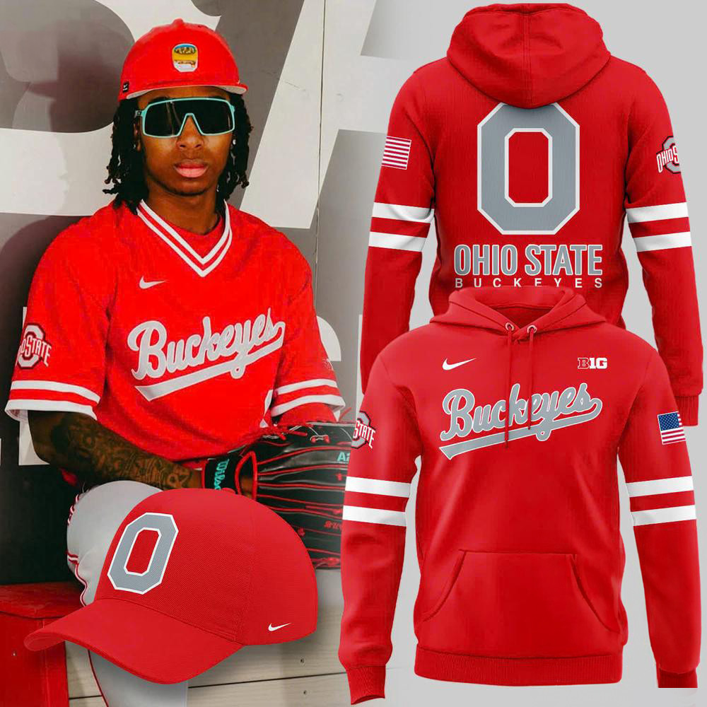 Ohio State Buckeyes New Scarlet Uniform 2025 Hoodie Best Gift For Football Lovers