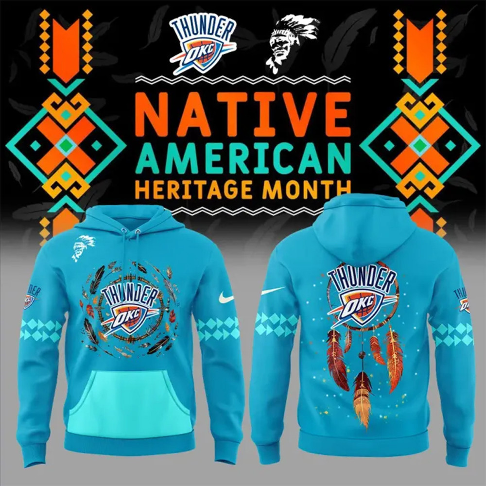 OKC Native American Heritage Month Hoodie Gifts For The Basketball Enthusiast