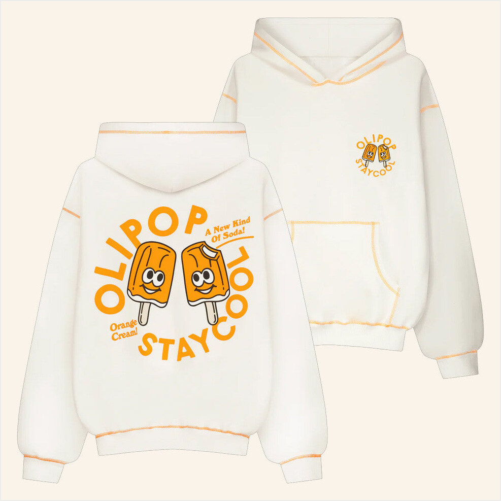 Olipop Cherry Cola Hoodie Staycool X Olipop Merch Cute Gifts For Wife Birthday Gift Ideas