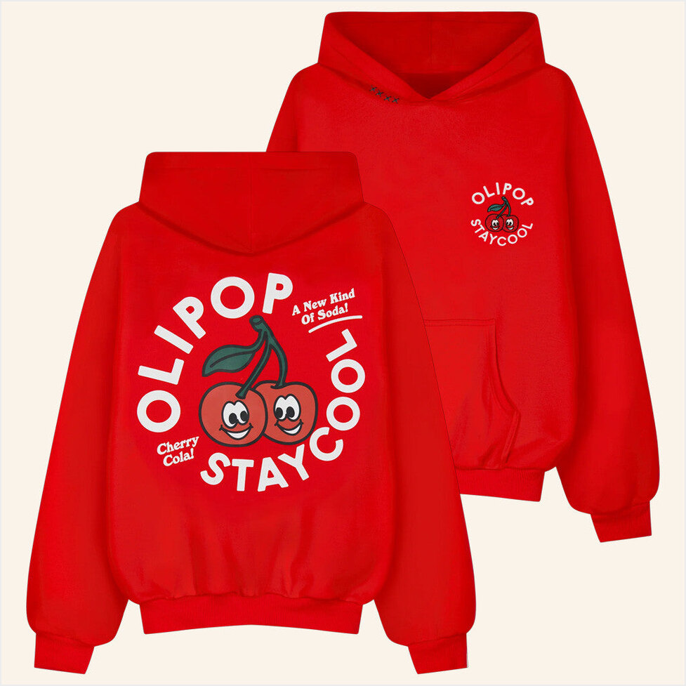 Olipop Cherry Cola Hoodie Staycoolnyc Merch Birthday Gifts For Besties Christmas Presents