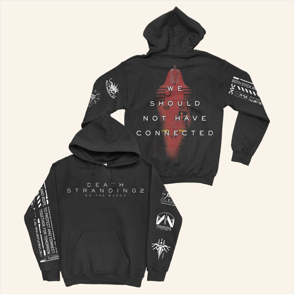 On The Beach Hoodie Deathcharger Merch Gifts For Husband Birthday Gift Ideas Christmas Presents