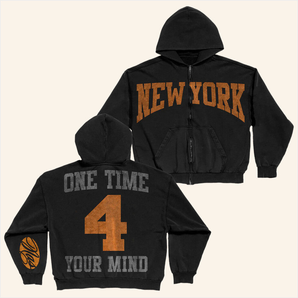 One Time 4 Your Mind Zip Up Hoodie Nasir Jones Merch Birthday Gift Ideas For Girlfriend