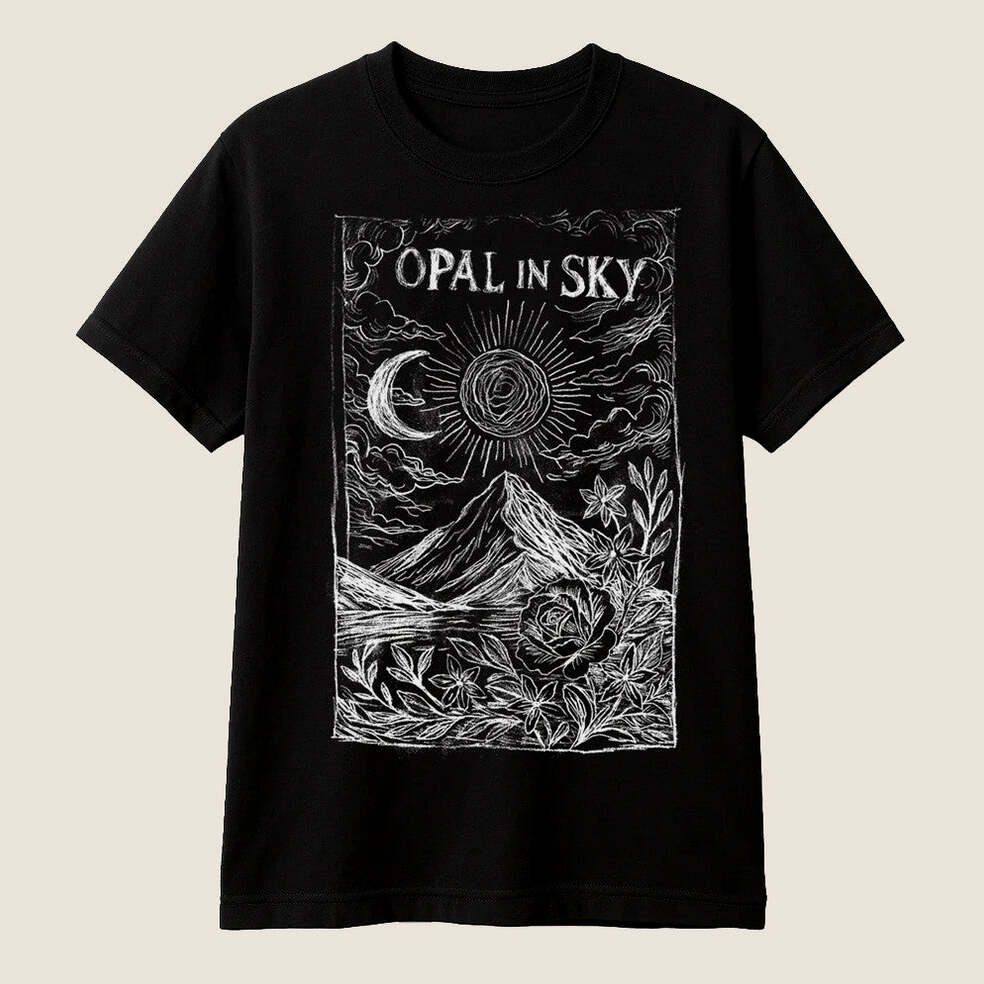 Opalinsky Merch Opal In Sky Merch Opal In Sky Lost Moon By Alyvia Black T-Shirt Him Gifts