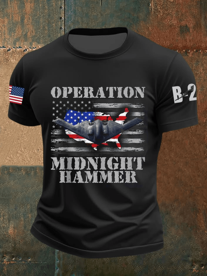 Operation Midnight Hammer B2 Shirt Men's Patriotic T-Shirt Gifts For Father Gifts For Fans