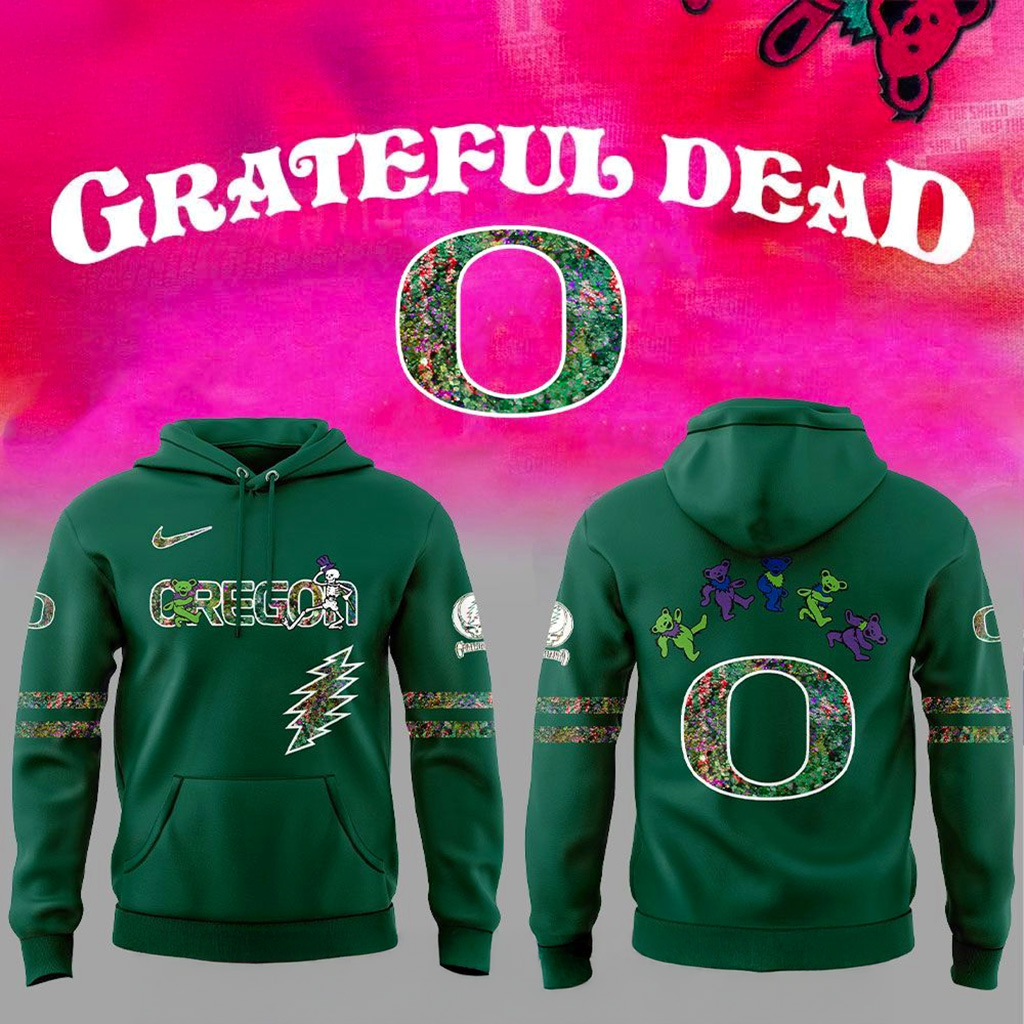 Oregon Ducks Grateful Dead Night 2025 Hoodie Oregon Ducks Merch Gift For Football Lovers