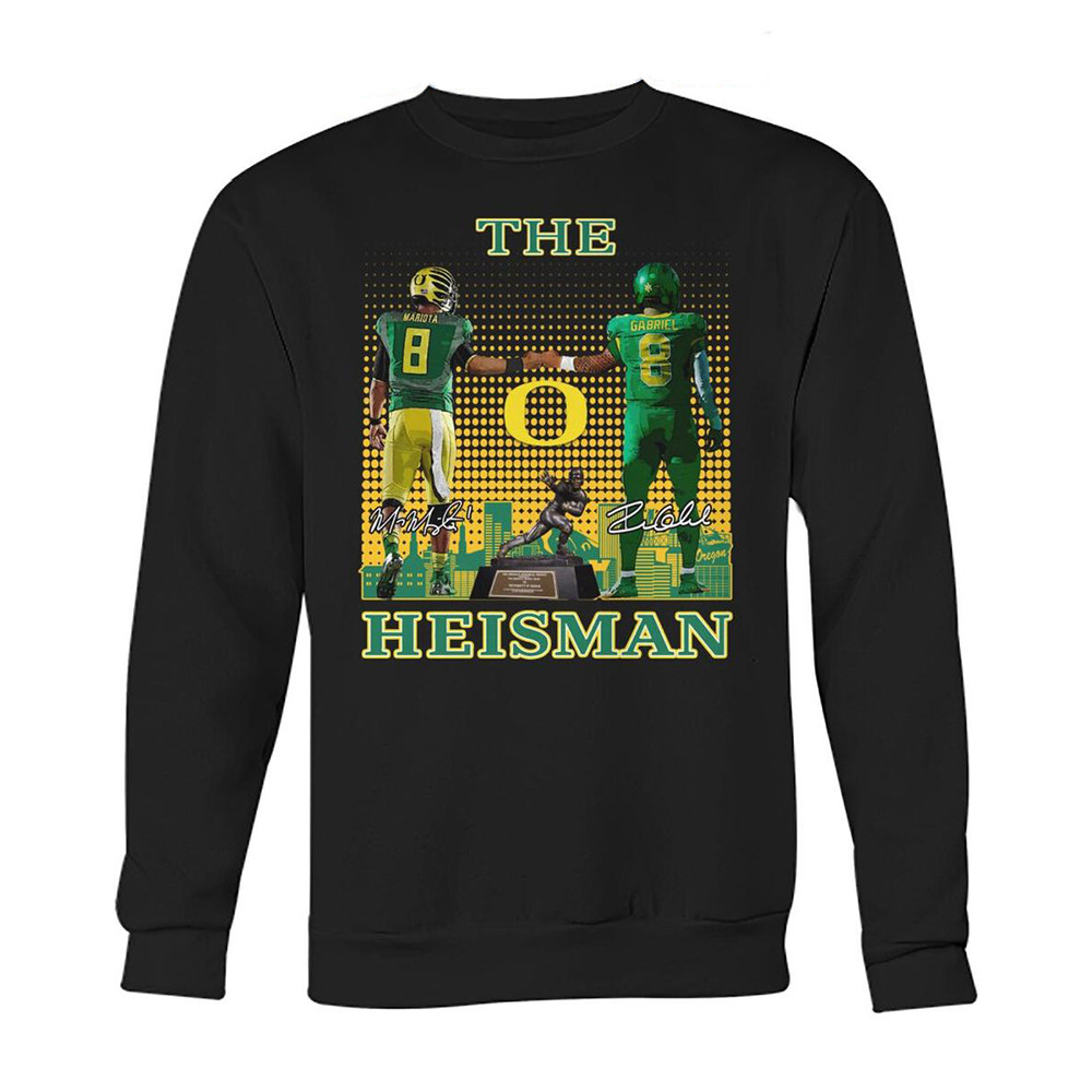 Oregon Ducks The Heisman Mariota Gabriel 2024 Sweatshirt Oregon Ducks Merch Father's Day Gifts
