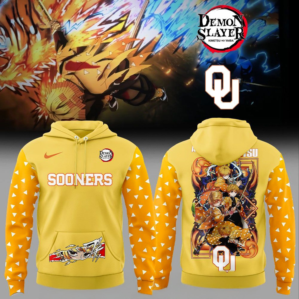 Oregon Ducks X Demon Slayer Agatsuma Zenitsu Hoodie Oregon Ducks Merch Gifts For Friends