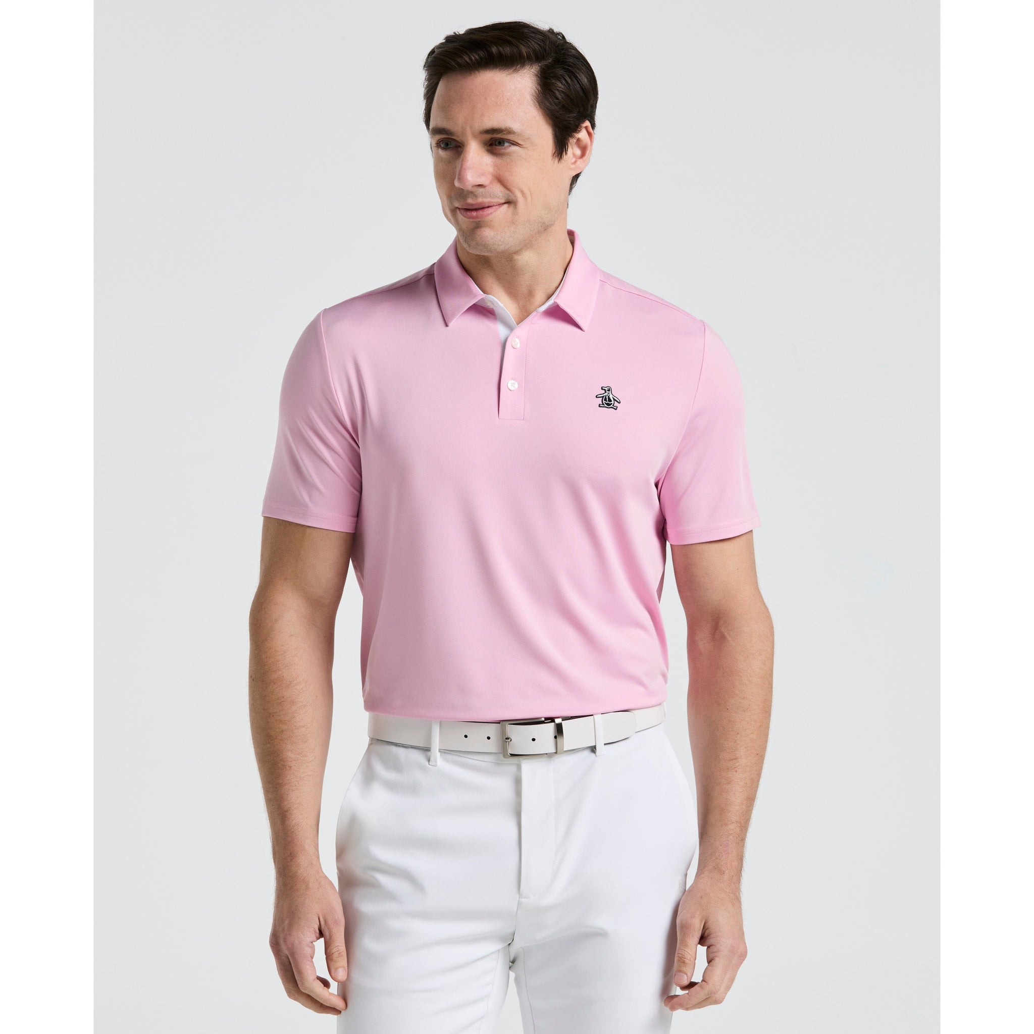 Original Penguin Polo Shirt Penguin Logo Golf Shirt Original Block Polo Pink Gifts For Golfers