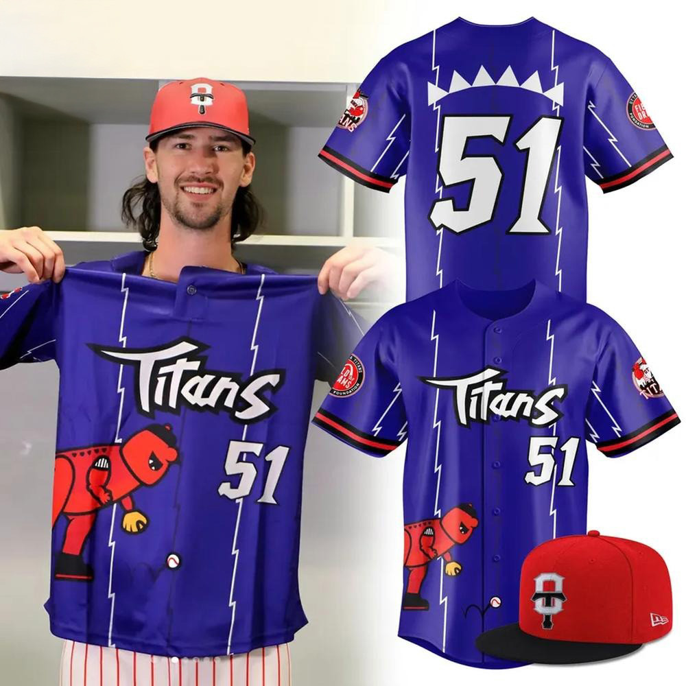 Ottawa Titans Dino Day Limited Edition Baseball Jersey Ottawa Titans Merch Cool Baseball Gifts