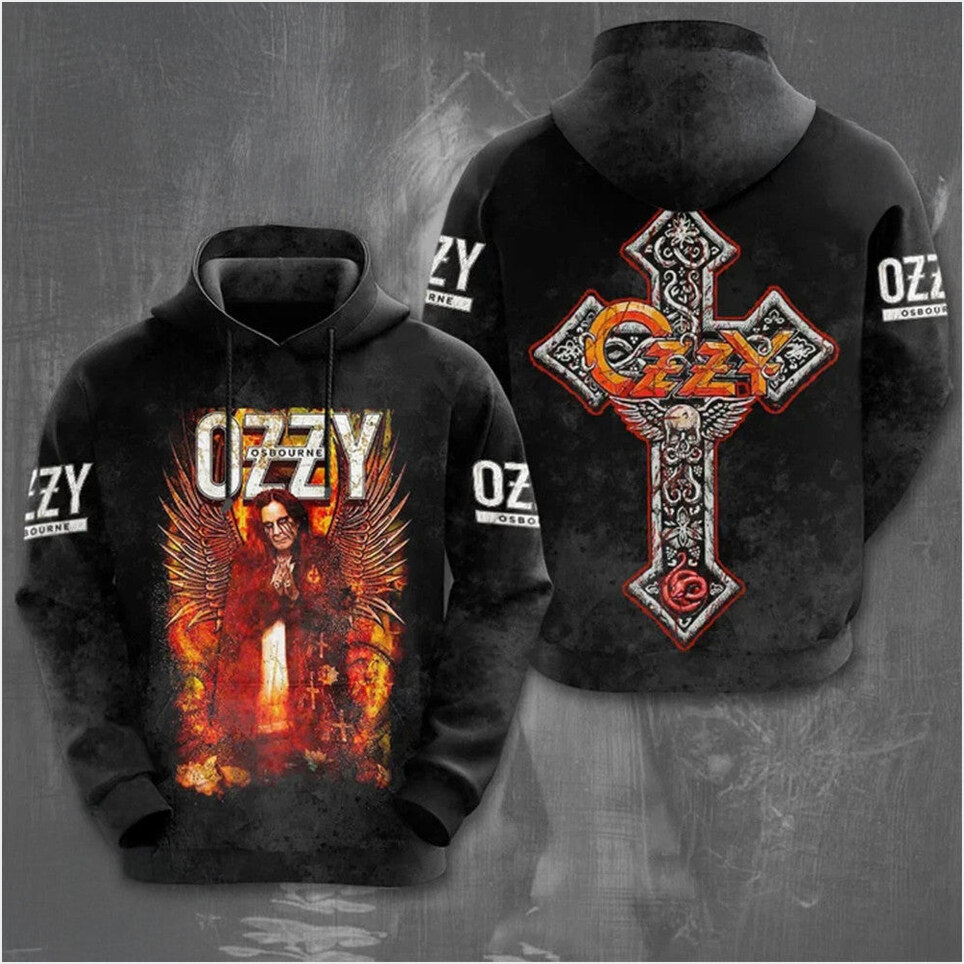 Ozzy Osbourne Band 3D Hoodie Ozzy Osbourne Merch Gift Ideas For Fans Birthday Gifts For Besties