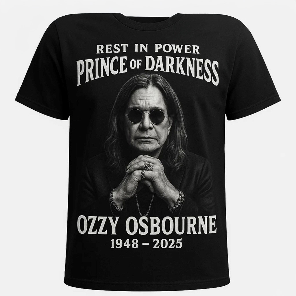 Ozzy Osbourne Tribute Rest In Power Prince Of Darkness Memorial Shirt Ozzy RIP Gifts