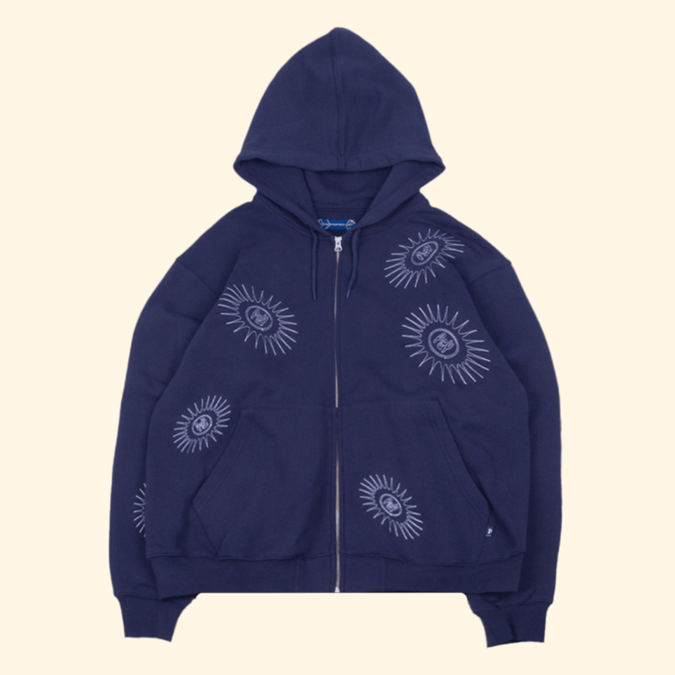 P And Y Star Navy Zip Hoodie P&Y Merch Punkandyo Hoodie Top Father's Day Birthday Gifts