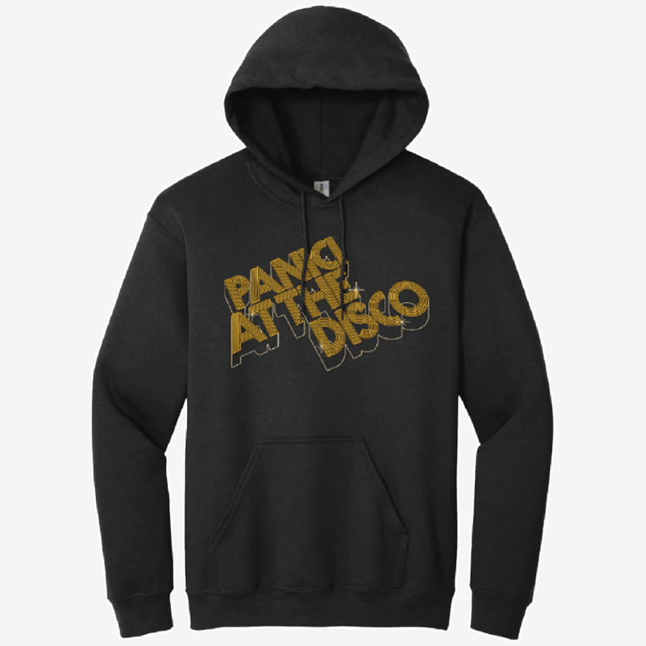 Panic At The Disco Merch 3d Gold Logo Hoodie Father's Day Gifts For Husband Gifts For Besties