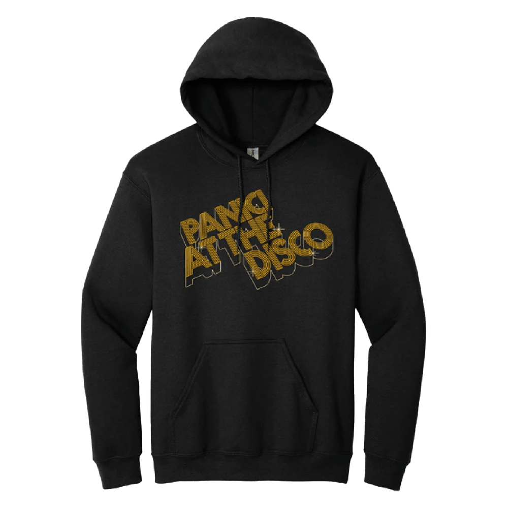 Panic At The Disco Merch 3d Gold Logo Hoodie Father's Day Gifts For Husband