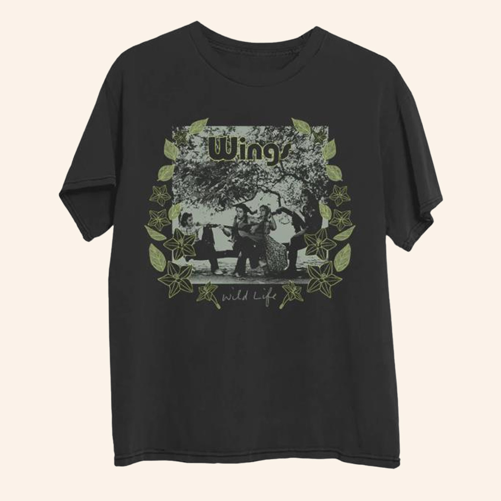 Paul McCartney Merch Wild Life Album T-Shirt Presents For Music Lovers