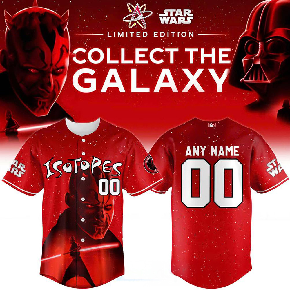 Personalized Albuquerque Isotopes X Star Wars Baseball Jersey 2025 Isotopes Merch Men's