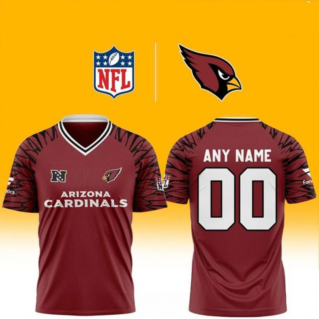 Personalized Arizona Cardinals 2025 NFL Soccer Jersey Arizona Cardinals Merch Him Gifts