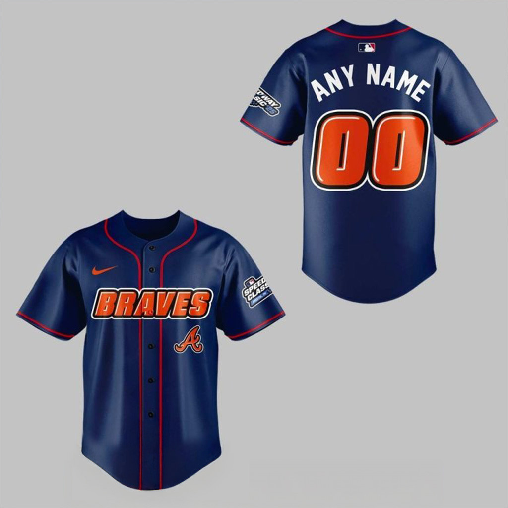 Personalized Atlanta Braves Speedway Classic Jersey Atlanta Braves Merch Gifts For Dad